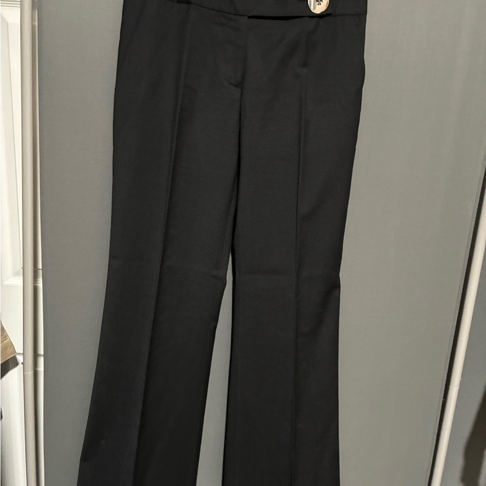 Tory Burch Black Formal Trousers with Smooth Fabric